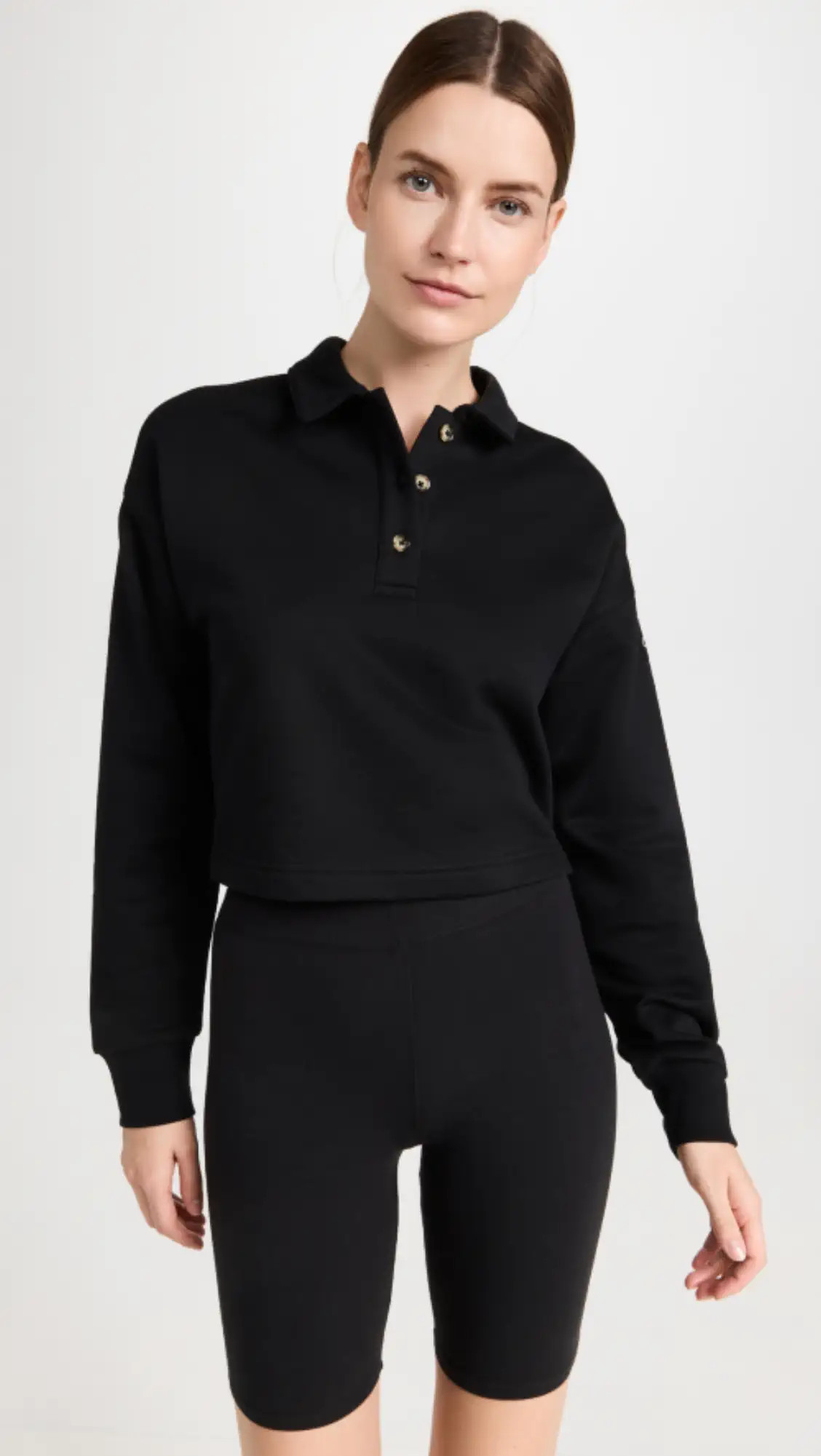 Alo Yoga Polo Henley Pullover | Shopbop | Shopbop