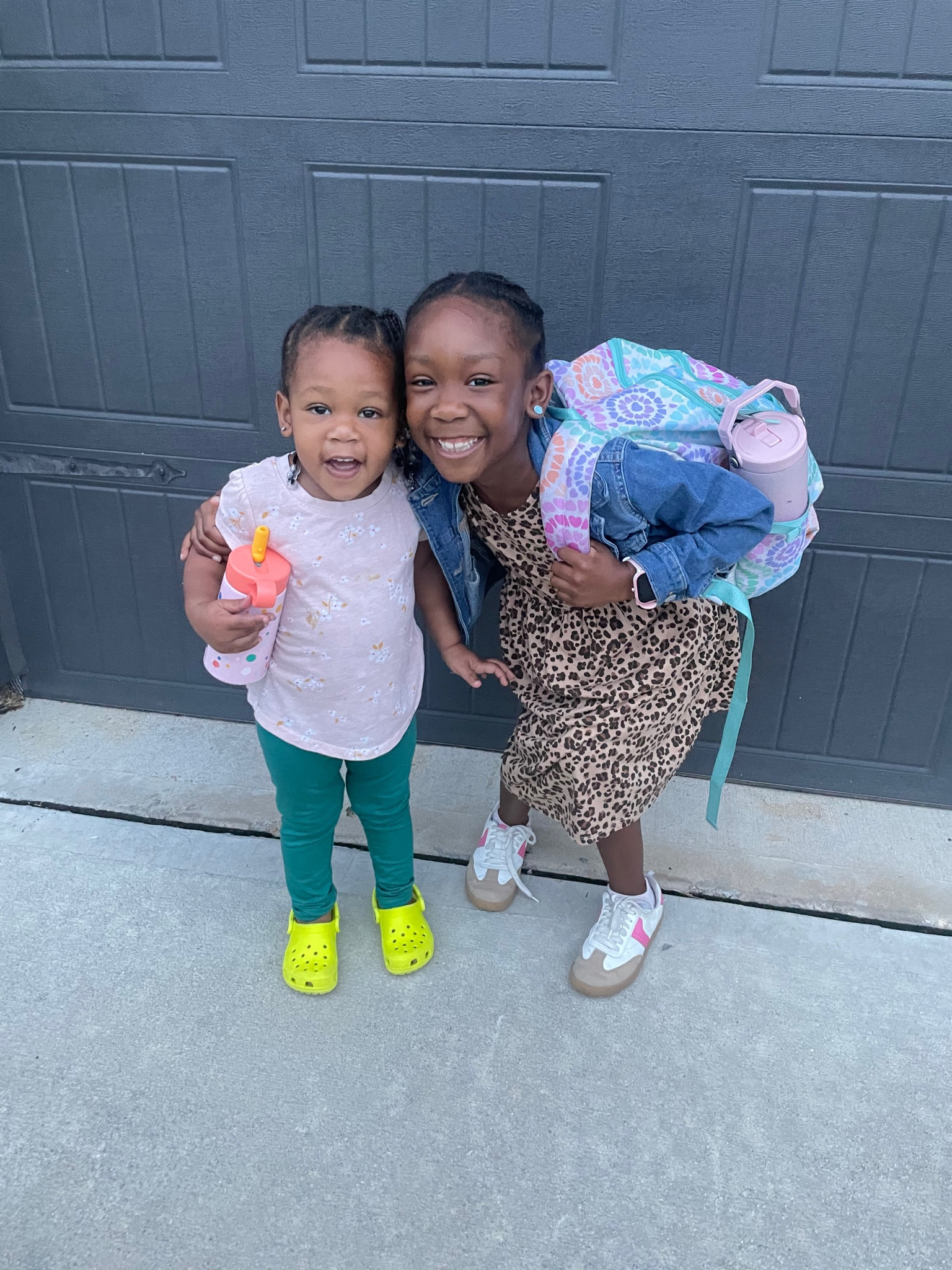Riley’s all set for school, and little sister Sarai is her biggest fan! From stylish sneakers to bright Crocs, these two are bringing all the sister love and support. Who else had their little sibling cheer them on like this? 💕 

#SisterGoals #BackToSchool #RileyAndSarai #SiblingLove #FirstDayMagic 

#LTKKids #LTKFamily #LTKStyleTip