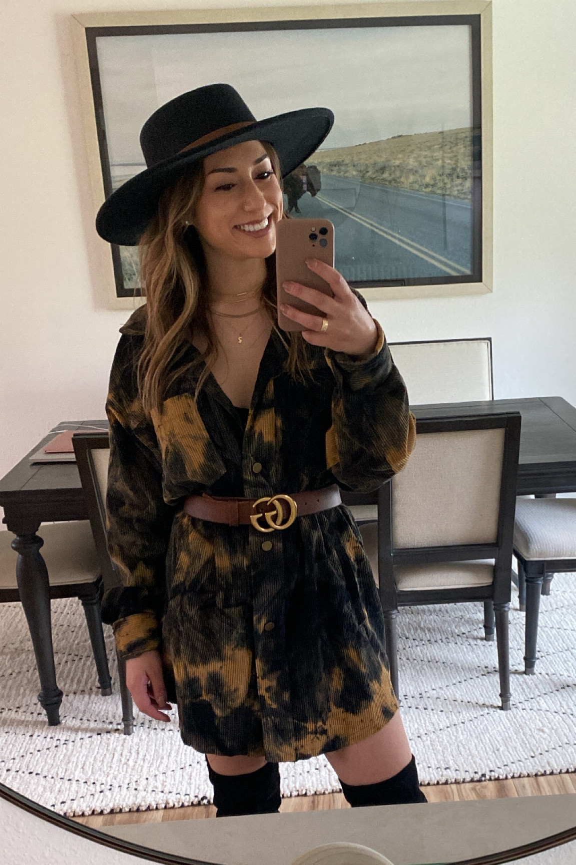 Wore this outfit wine tasting. I got the shirt from 12th tribe so I liked similar here. I wore thigh high boots but I’ve also styled it with heels. The perfect oversized casual corduroy shift that I wore as a dress. 

#LTKSpringSale #LTKfindsunder50 #LTKfindsunder100