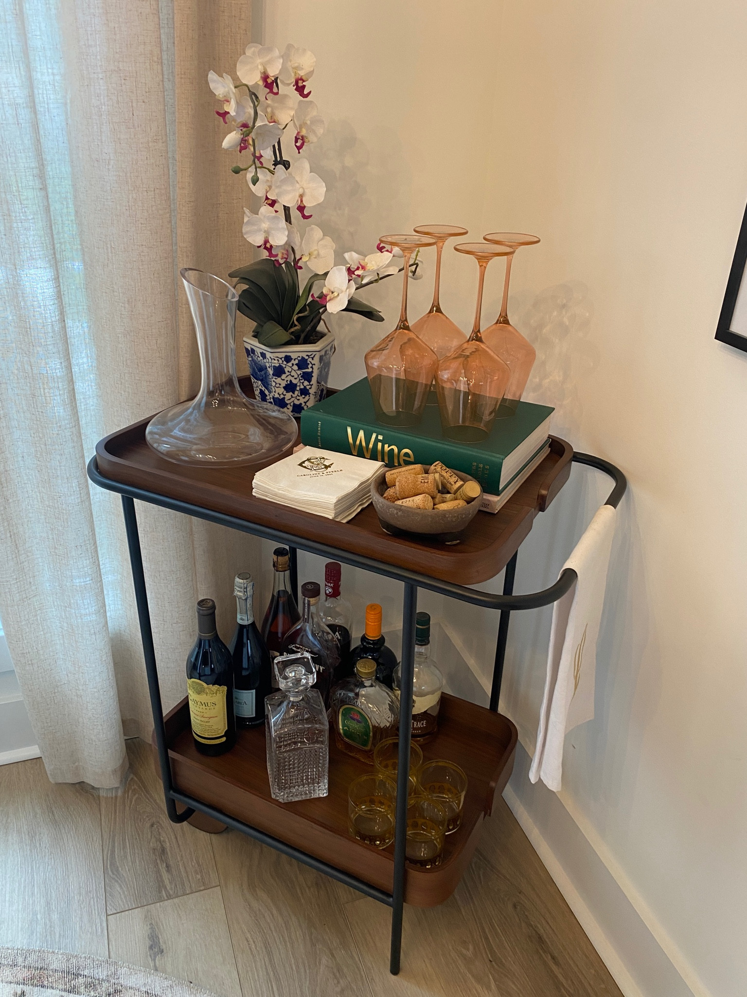 Style the Dram Bar Cart (gifted) from @burrow with me🥃 

I’m loving the modern style of this bar cart mixed with some older, vintage style pieces! What do you think? I shopped my home for everything I used to style this bar cart. It’s easy to forget all the things you already have that you could use to decorate. 🤍

#myburrow #burrowroomies #barcart #barcartstyling #barcartdecor #vintagemodernhome 

#LTKHome