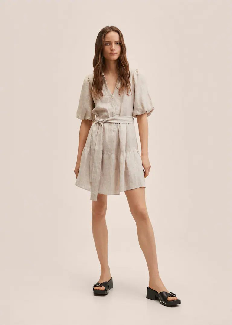100% linen dress | MANGO (US)