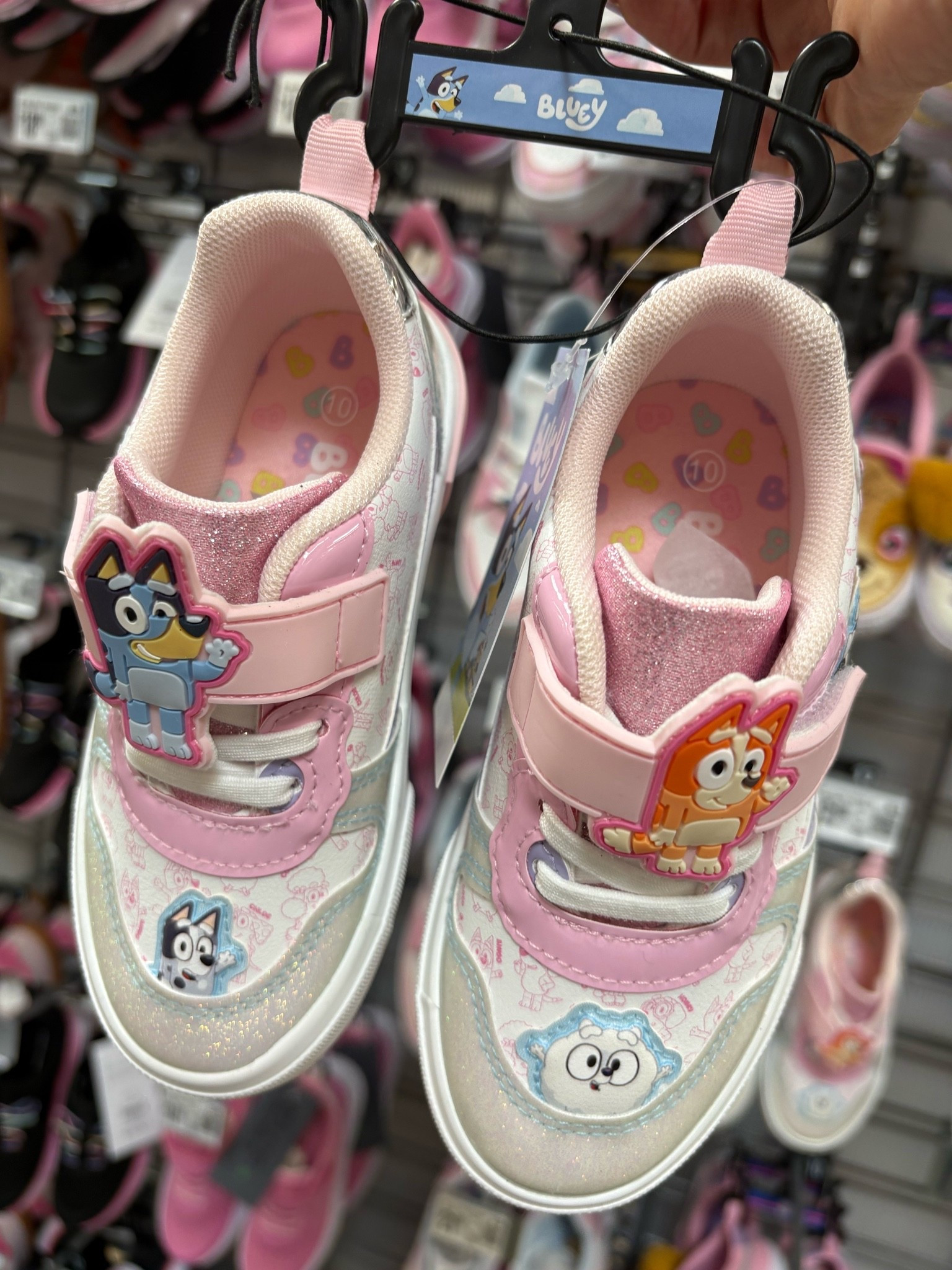 Bluey and Bingo Toddler Girls Glitter Court Sneaker

💙🩷 Bluey fans…these are TOO cute! ✨

If your little one loves Bluey and Bingo, these Bluey & Bingo Toddler Girls Glitter Court Sneakers from Walmart are such a fun back-to-school find! The pink, white, and blue colors with adorable Bluey details and sparkly glitter accents make these shoes a must-have for preschool and everyday adventures.

For just $20, they’re an affordable way to add a little extra excitement to your toddler’s wardrobe. They’re perfect for preschool, daycare, playground fun, family outings, and everyday outfits.

✨ Bluey & Bingo design
💖 Glitter details kids will love
👟 Comfortable everyday sneakers
🎒 Great for back-to-school
💰 Only $20

If you’re shopping for Bluey clothes and shoes or affordable back-to-school shoes for toddlers, don’t miss these!

💬 Would your little Bluey fan choose these shoes? 💙

#LTKKids #Bluey #BlueyAndBingo #BlueyShoes #ToddlerShoes #ToddlerFashion #BackToSchool #PreschoolStyle #WalmartFinds #KidsShoes #BlueyFans #AffordableKidsFashion #MomFinds #WalmartKids #LTKFinds

#LTKKids #LTKSeasonal #LTKmomlife