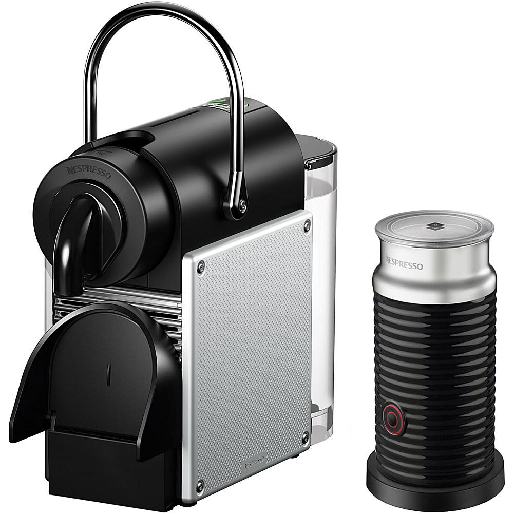 Nespresso Pixie Single-Serve Espresso Machine & Aeroccino Milk Frother- Aluminum | HSN