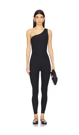 Spacedye Upswing One Shoulder Jumpsuit in Darkest Night | Revolve Clothing (Global)