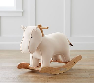 Hippo Cotton Plush Nursery Rocker | Pottery Barn Kids | Pottery Barn Kids