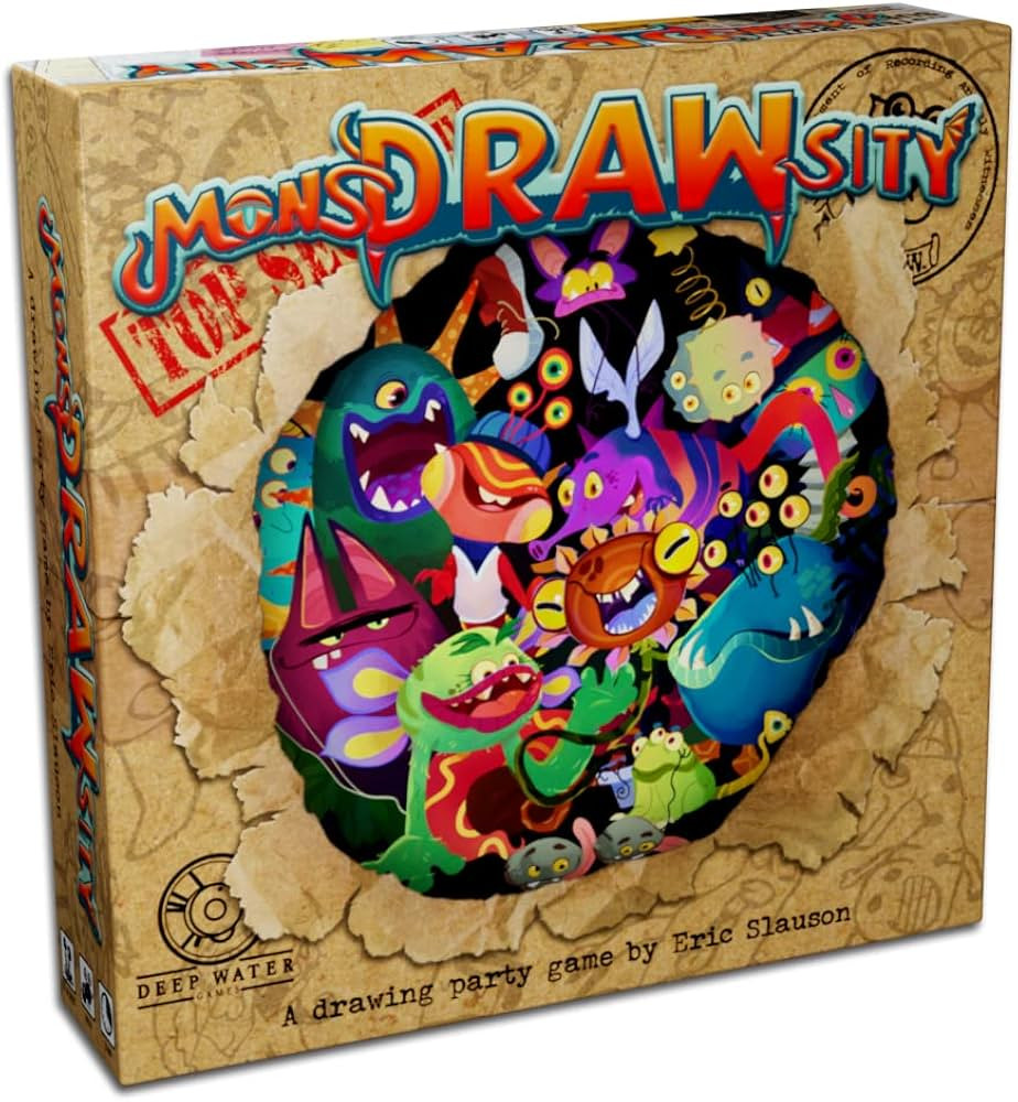 MonsDRAWsity Top Secret Version, Drawing Party Game 8+, 3-8 Players | Amazon (US)