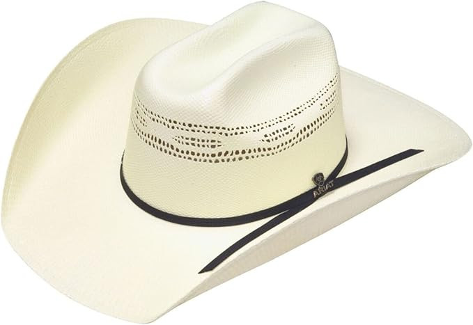 ARIAT Cattleman Crown 2-Cord Bangora Cowboy Hat, Ivory, 7-1/2 | Amazon (US)