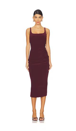 Karina Tuck Midi Dress in Plum | Revolve Clothing (Global)