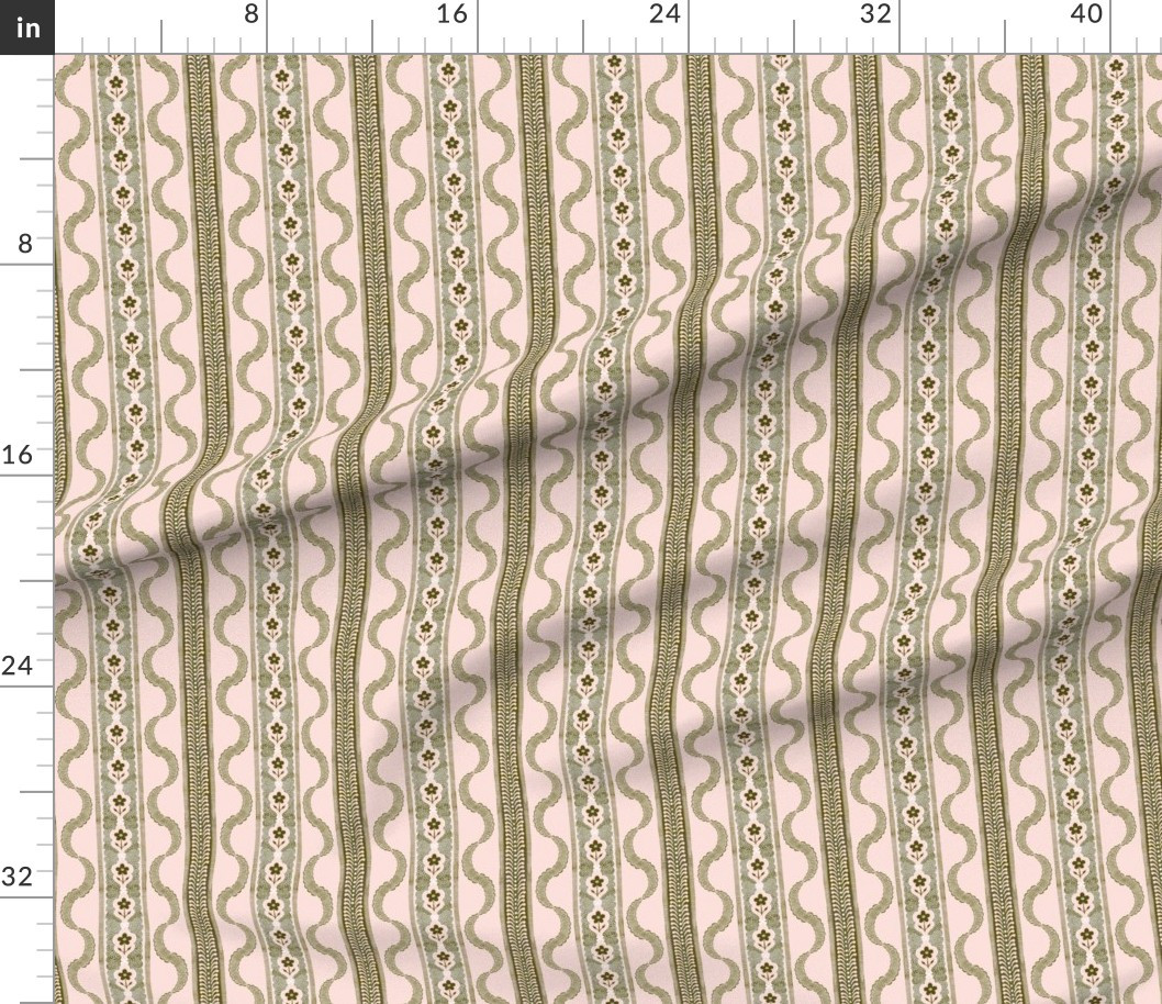 East Fork Ribbon Citron and Slipper Fabric | Spoonflower | Spoonflower