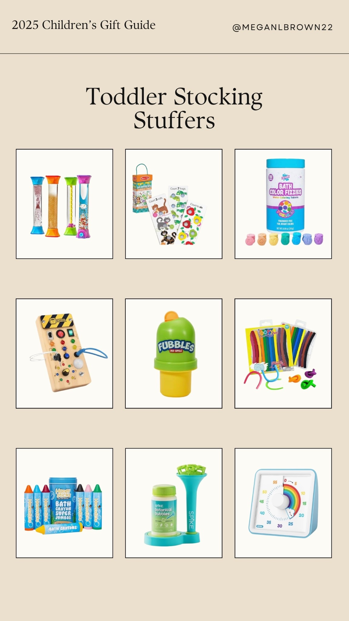 2025 gift guide, gender neutral stocking stuffers for toddlers this year. Christmas ideas for toddlers this year #giftguide #stockingstuffers #stockingstuffersfortoddlers #christmas 

#LTKKids #LTKBaby #LTKFamily