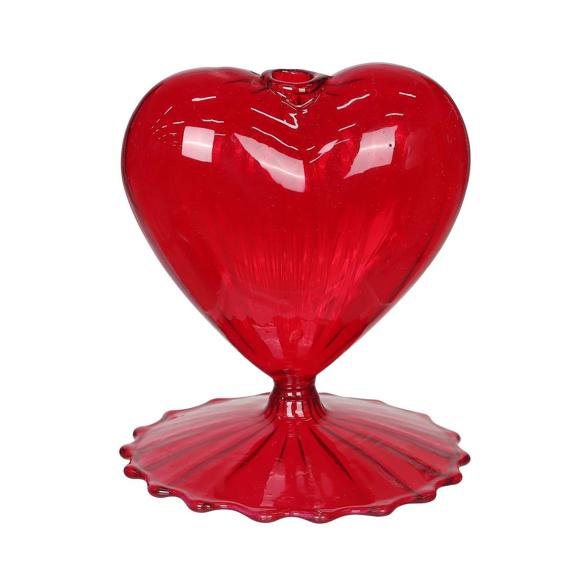 Way To Celebrate ,Red Glass Heart Vase | Walmart (CA)