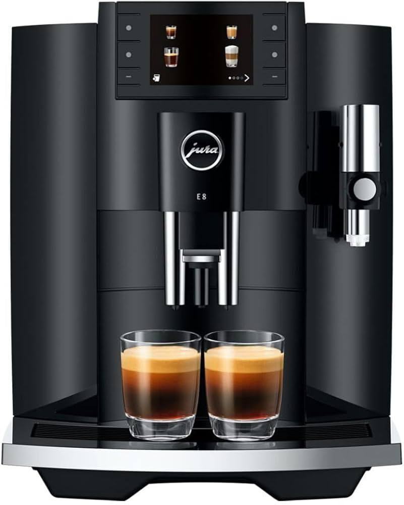 Jura E8 Automatic Coffee Machine with 17 Coffee Specialties, 3.5-Inch Color Display, and 3D Brewi... | Amazon (US)