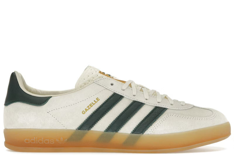 adidas Gazelle Indoor Cream White Collegiate Green Gum | StockX