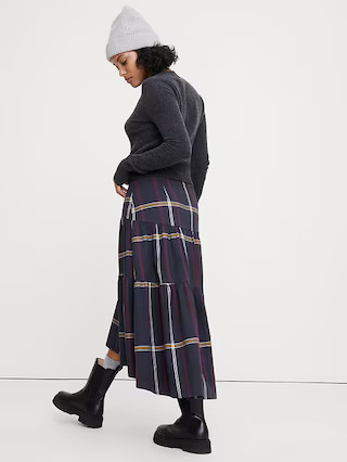 Tiered Midi Skirt | Banana Republic (US)
