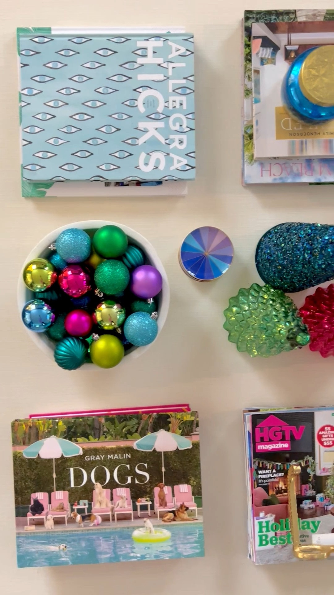 Coffee table decor with a little holiday decor mixed in 💙🎄🩷 Coffee table books, decorative bowls, colorful decor, home decor

#LTKHoliday #LTKHome