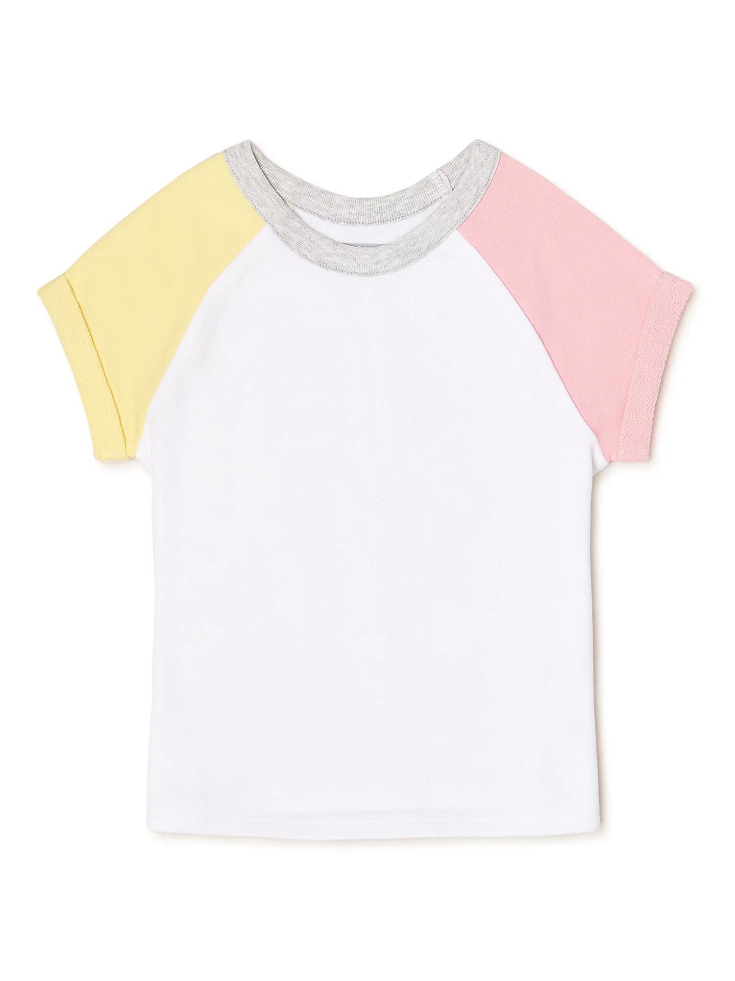 Garanimals Toddler Girls Short Sleeve Raglan T-Shirt, Sizes 12M-5T - Walmart.com | Walmart (US)