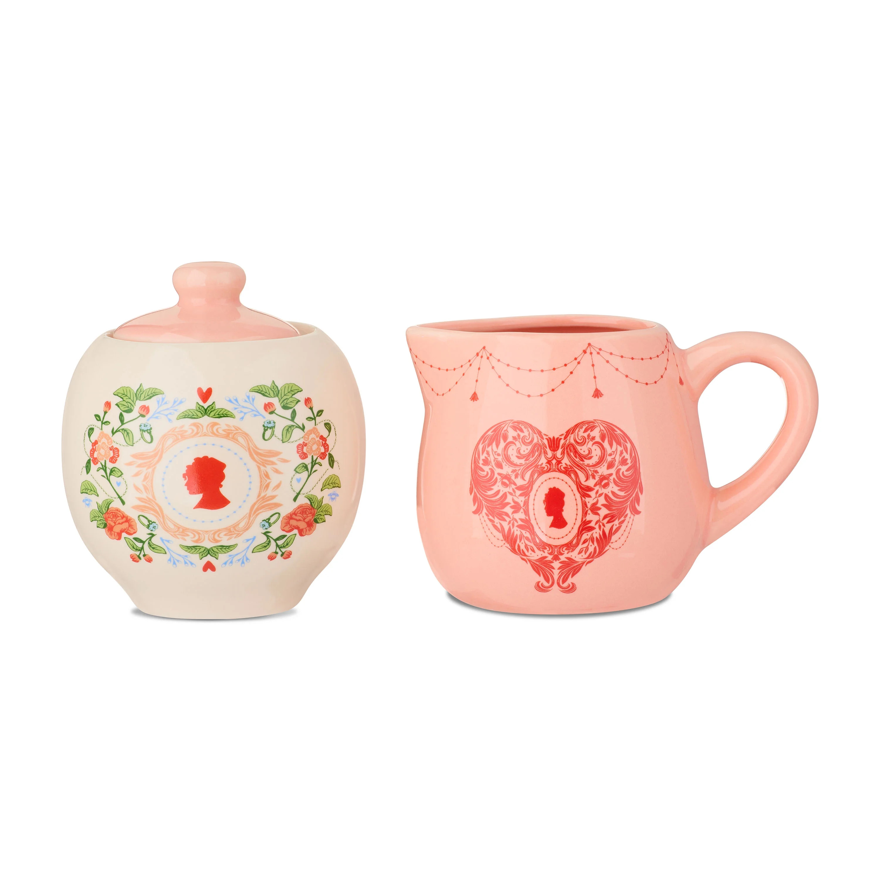 Bridgerton Pink Cream & Sugar Set | Walmart (US)