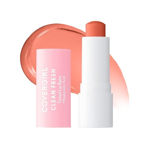 CoverGirl Clean Fresh Tinted Lip Balm, Vegan Formula, Hydrating, Natural Finish, Made for Peach, 1 Count | Amazon (US)