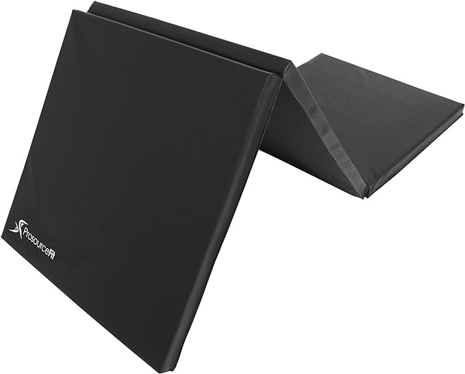 ProsourceFit Tri-Fold Folding Thick Exercise Mat 6’x2’ with Carrying Handles for MMA, Gymnast... | Amazon (US)