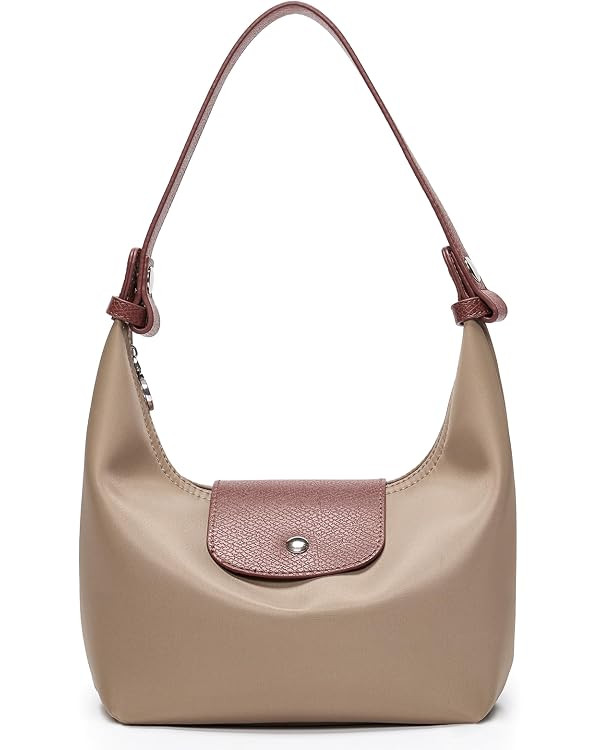 Mini Nylon Handbag for Women Crossbody, Small Shoulder Bag with 2 Straps, Convertible Dumpling Pu... | Amazon (US)