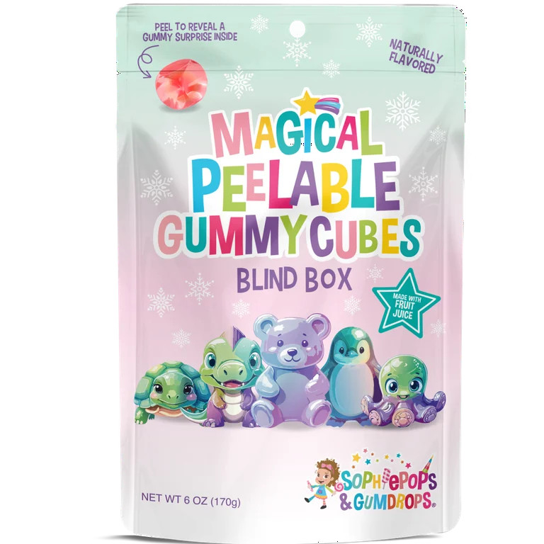 Sophiepops & Gumdrops, Magical Peelable Gummy Cubes , Gluten Free and Nut Free, Holiday Blind Box... | Walmart (US)