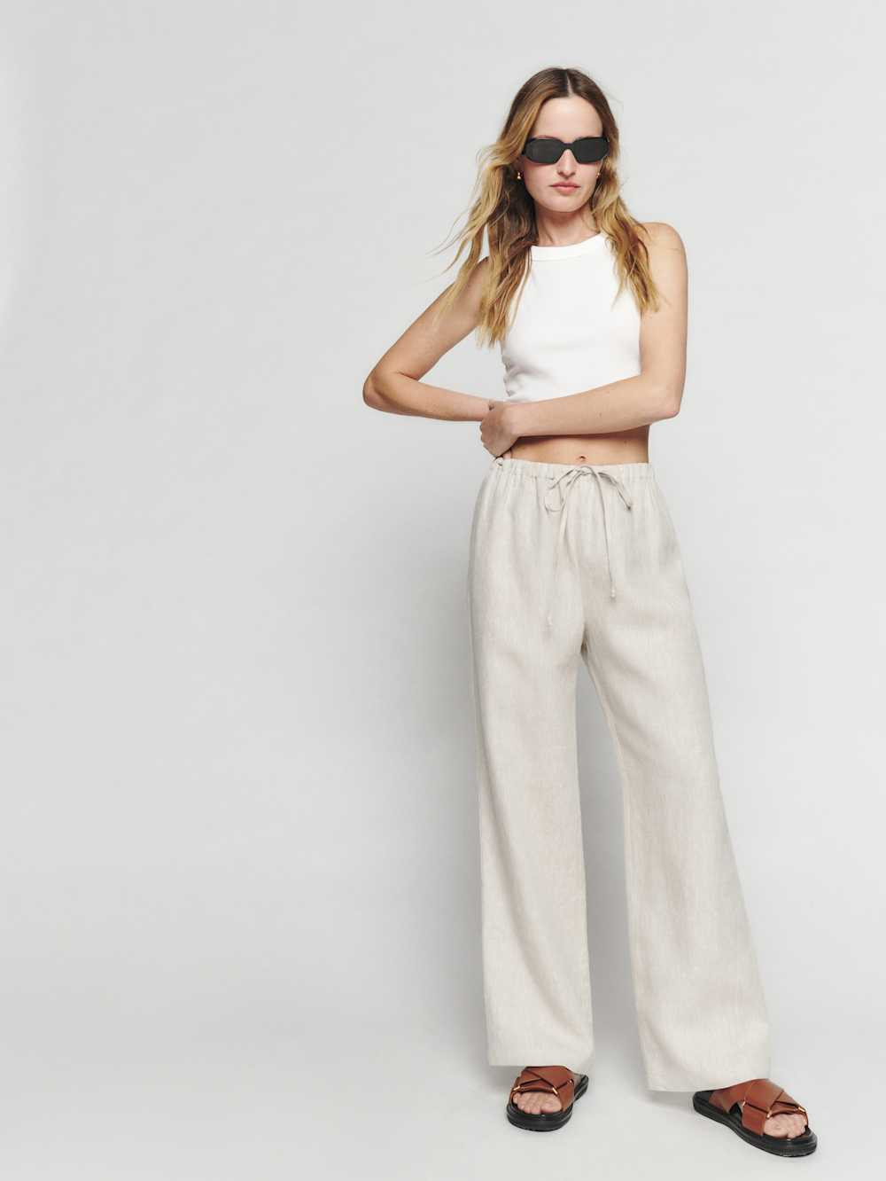 Olina Linen Short Pant | Reformation (Global)