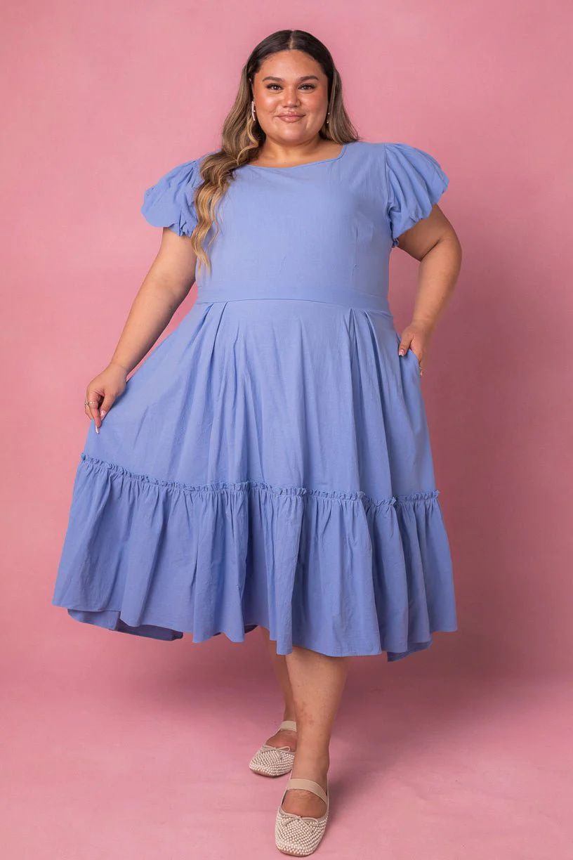 Dahlia Dress in Blue | Ivy City Co