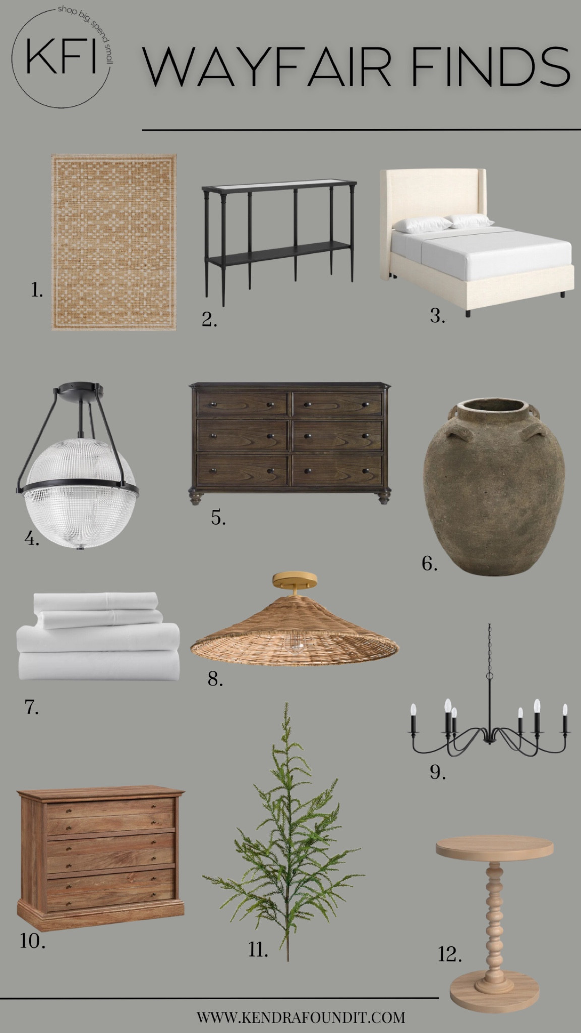 I’ve got a brand new round of Wayfair finds and some budget-friendly decorating ideas! 👏🏻 Modern organic style for less IS totally possible and I’m showing you how I do it! I’ve got affordable furniture finds, including a new wicker semi flush mount light that is perfect for a kids room, home office, or bedroom. It looks like a designer one that is $950, but it’s actually on sale for Wayfair’s Cyber Week Sale for $150!  

The sale is happening now and you can get up to 70% off and fast shipping. I found an affordable upholstered bed (I love the textured linen!), a transitional 6-drawer dresser, a rustic terracotta planter, budget-friendly bedding, faux norfolk pine stems that look so real, a black candle style chandelier, a neutral jute rug, and so much more. 

#wayfairpartner #Wayfair @wayfair

#LTKFindsUnder50 #LTKSaleAlert #LTKHome