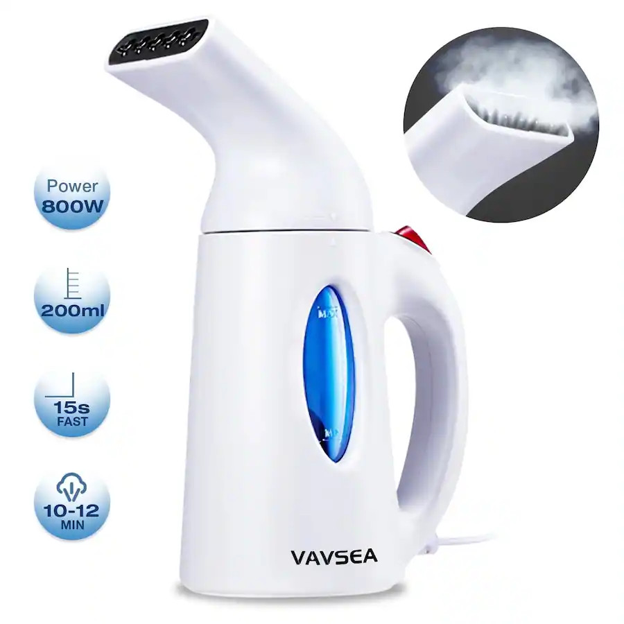 VAVSEA - Portable Clothes Steamer Garment Steamer Fast Heat Wrinkle Remover Auto Shut Off - White | Best Buy U.S.