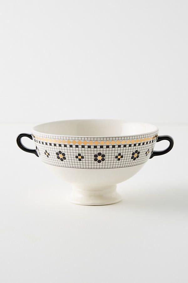 Bistro Tile Bowls, Set of 4 By Anthropologie in Black Size S/4 bowl | Anthropologie (US)