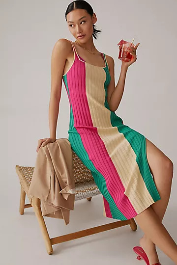 PQ Piper Slit Cover-Up Midi Dress | Anthropologie (US)