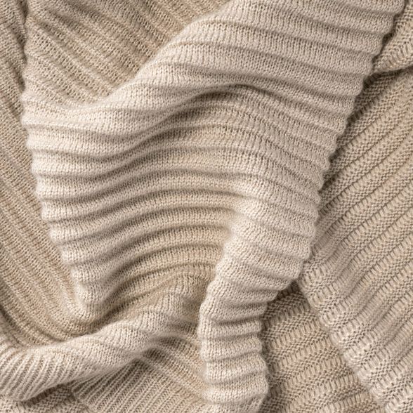 Rib Knit Throw Blanket - Threshold™ designed with Studio McGee | Target