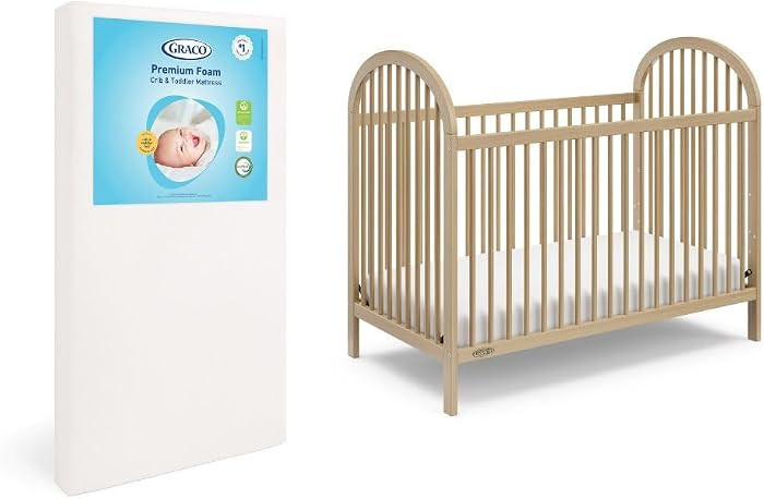 GREENGUARD Gold Certified, Includes Graco Crib Mattress, Baby Crib Converts to Toddler Bed & Dayb... | Amazon (US)