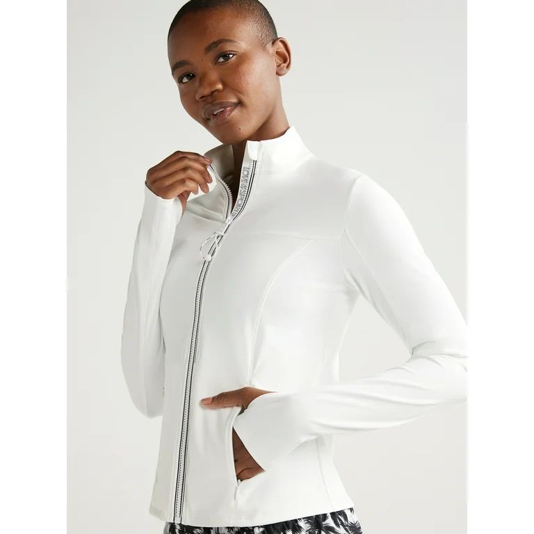 Love & Sports Women’s Zip Front Performance Jacket, Sizes XS-XXXL | Walmart (US)