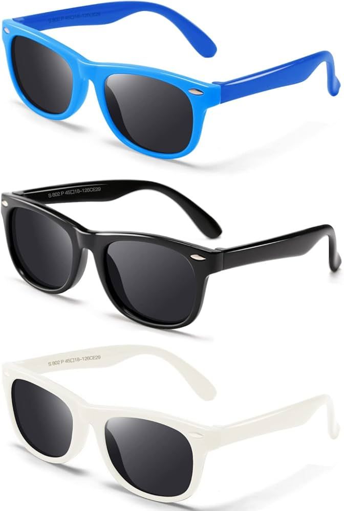 MOTOEYE BEST GIFT-Kids Sunglasses Polarized & Flexible & 100% UV Protection for Age 4-9 , Girls B... | Amazon (US)