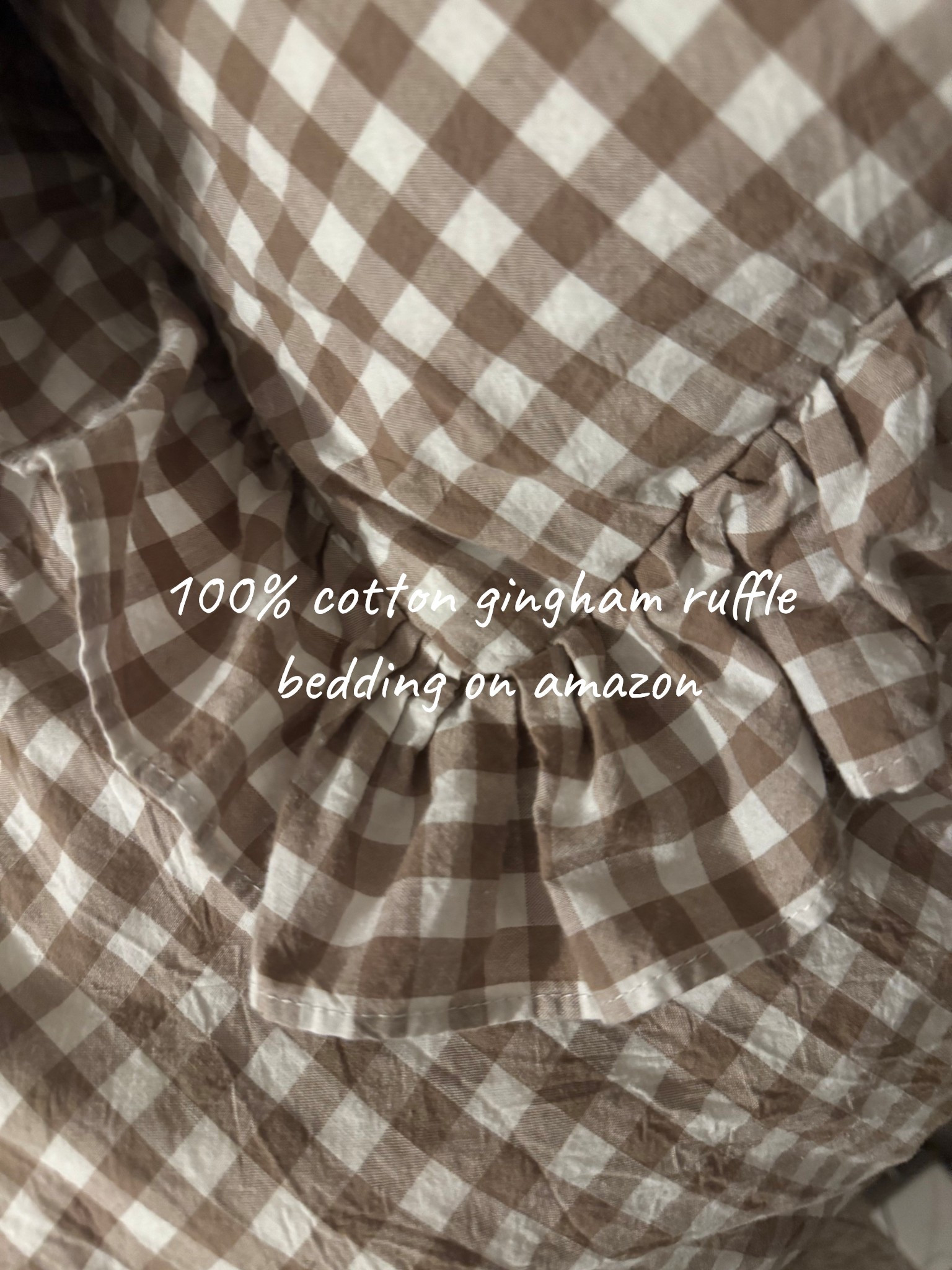 The cutest ruffle gingham bedding that’s 100% cotton found on Amazon!! 🤩

#LTKHome