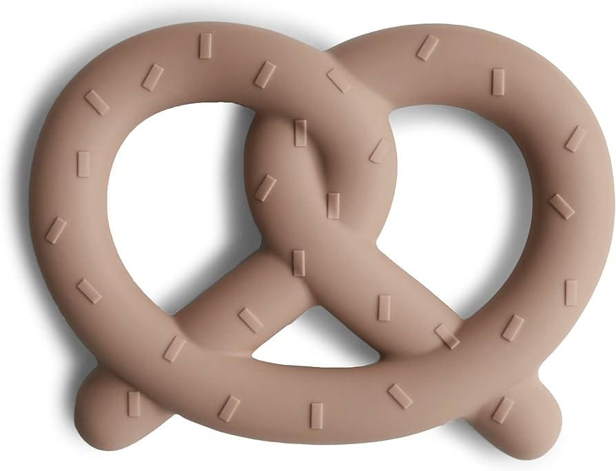 mushie Silicone Baby Teether Toy | Pretzel | Amazon (US)