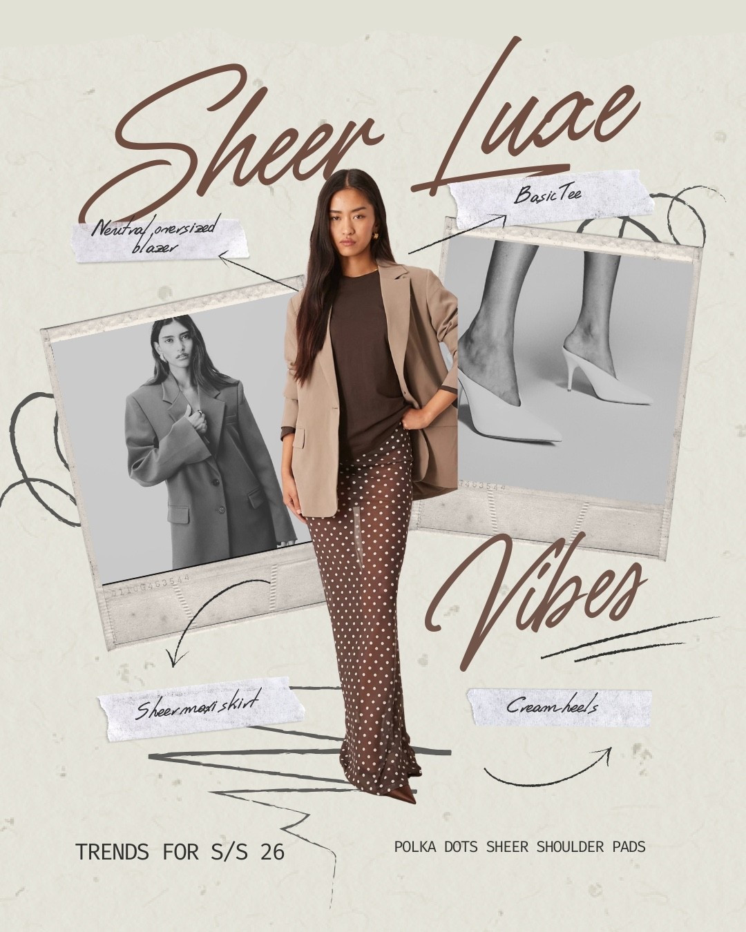 Trends for S/S 26 
Sheer polka dot and shoulder pads 

#LTKuk #LTKeurope #LTKmidsize