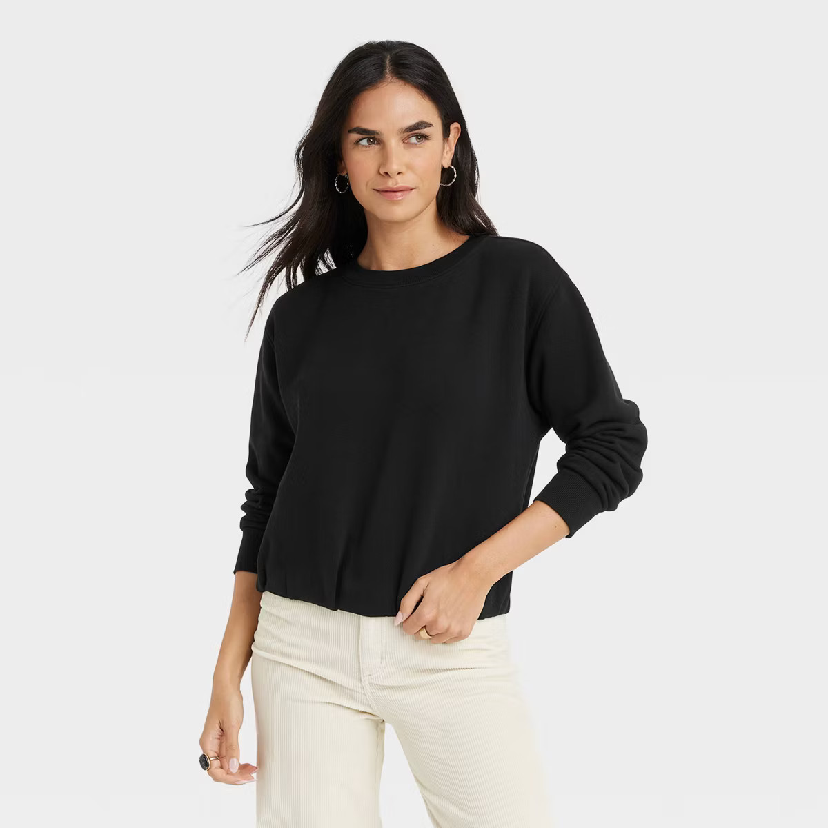Women's Bubble Hem Sweatshirt - Universal Thread™ | Target