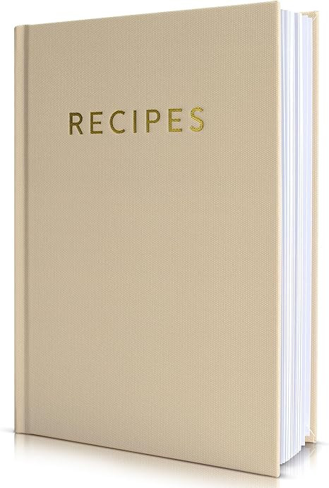 ZICOTO Aesthetic Blank Recipe Book with Waterproof Cover - The Perfect Recipe Notebook To Write I... | Amazon (US)