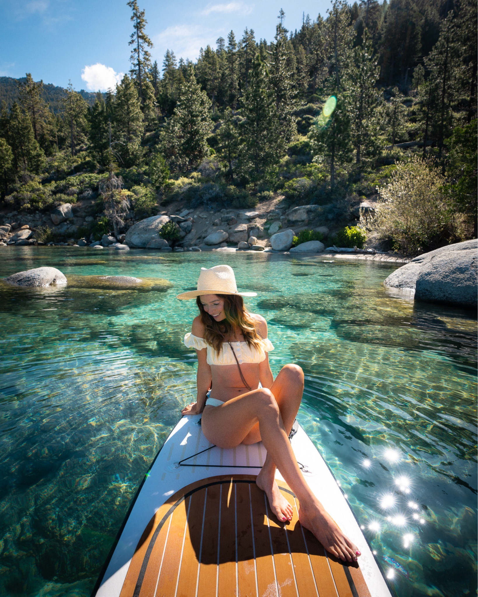 Summer uniform! Love that this bikini can easily be worn with a cute pair of pants for a beach to street look. 👙