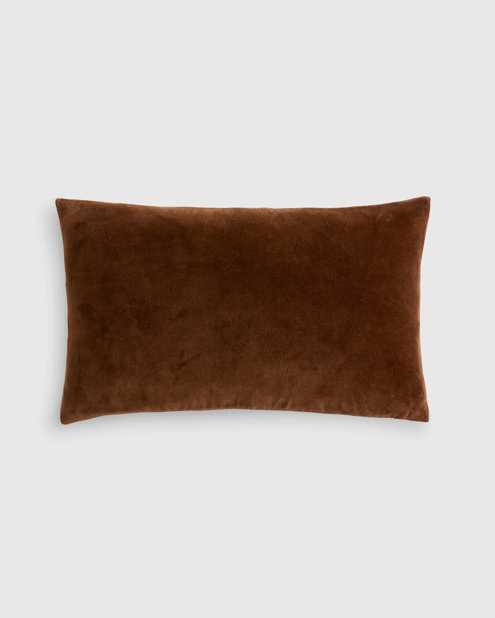 Classic Cotton Velvet Pillow Cover in Chestnut | Quince