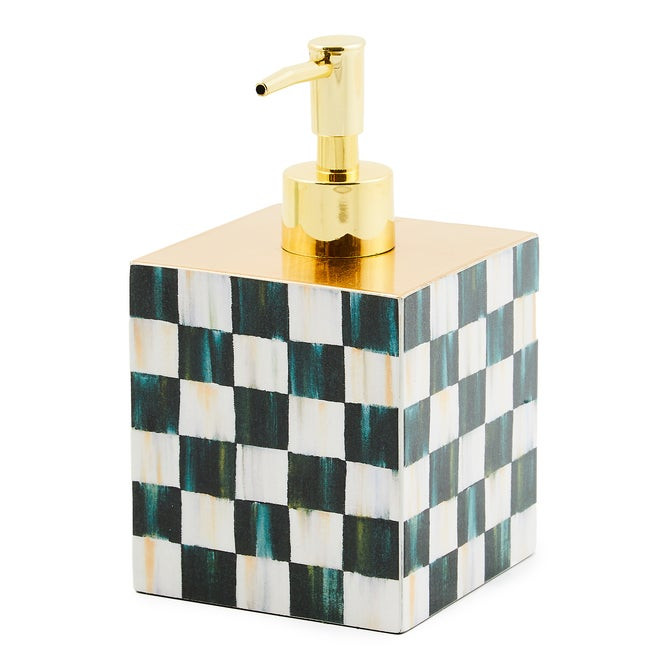 Courtly Check Lacquer Soap Pump | MacKenzie-Childs
