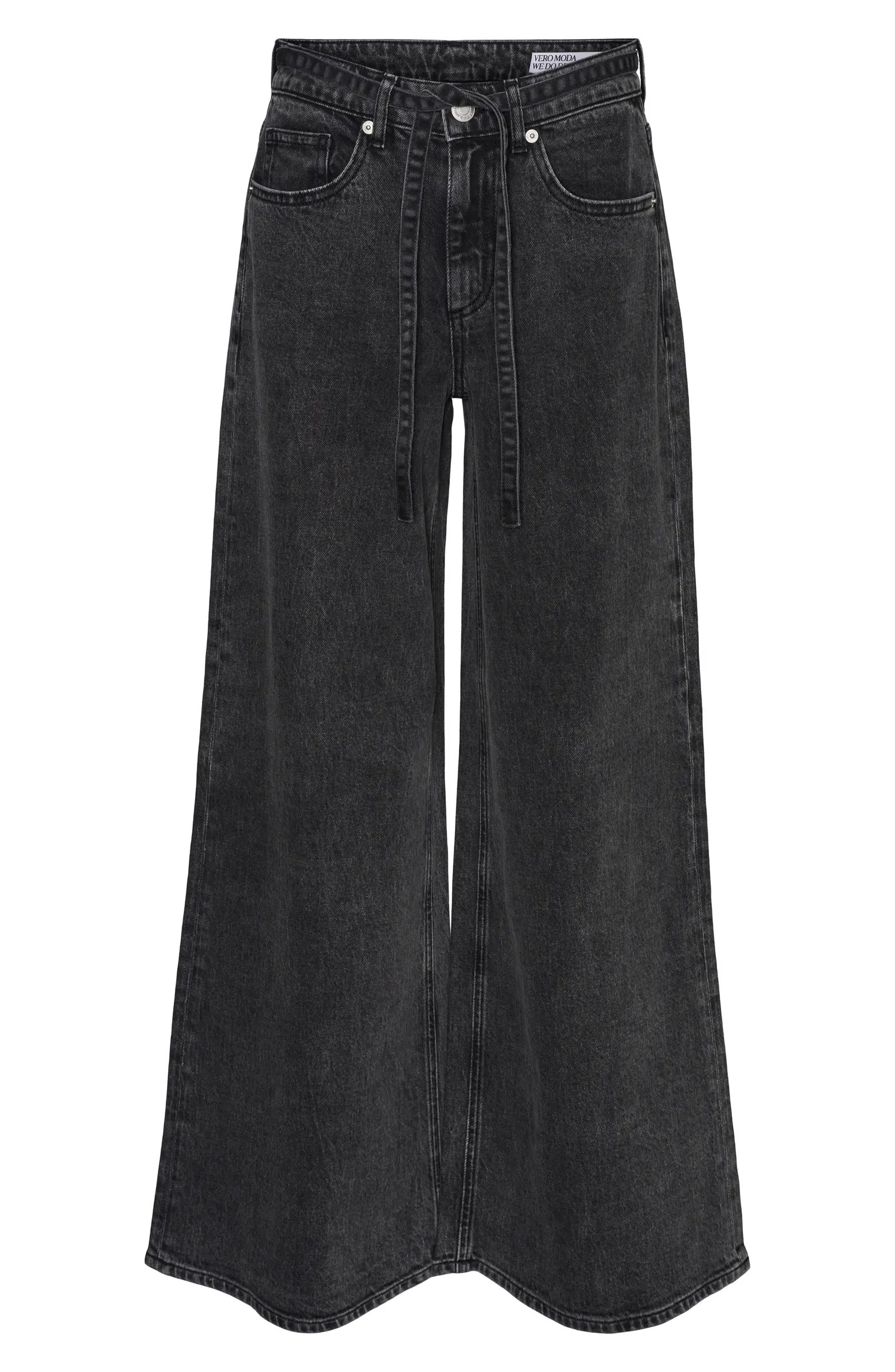 VERO MODA Annet Tie Waist Wide Leg Jeans | Nordstromrack | Nordstrom Rack