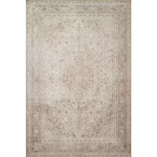 LOLOI II Loren Sand/Taupe 5 ft. x 7 ft. 6 in. Traditional Polyester Area Rug, SAND / TAUPE | The Home Depot