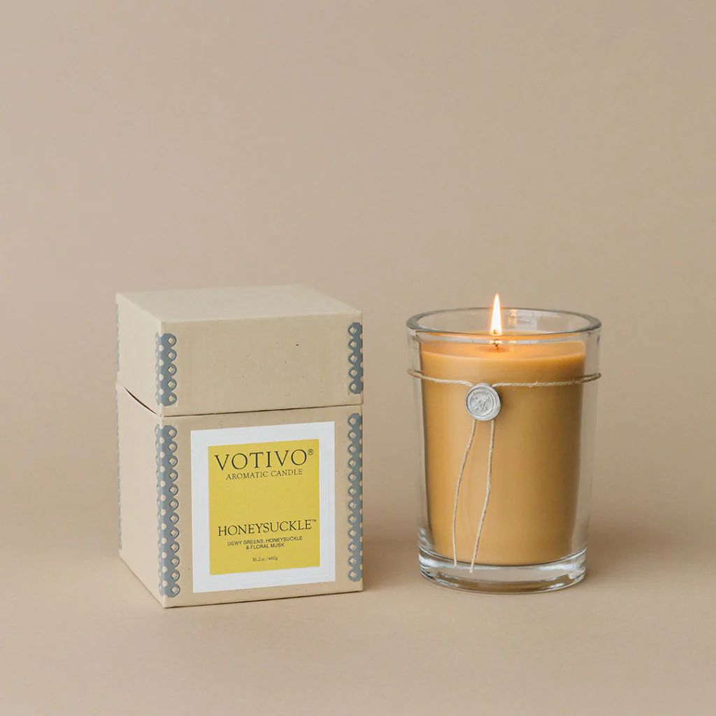 16.2oz Aromatic Candle-Honeysuckle | Votivo