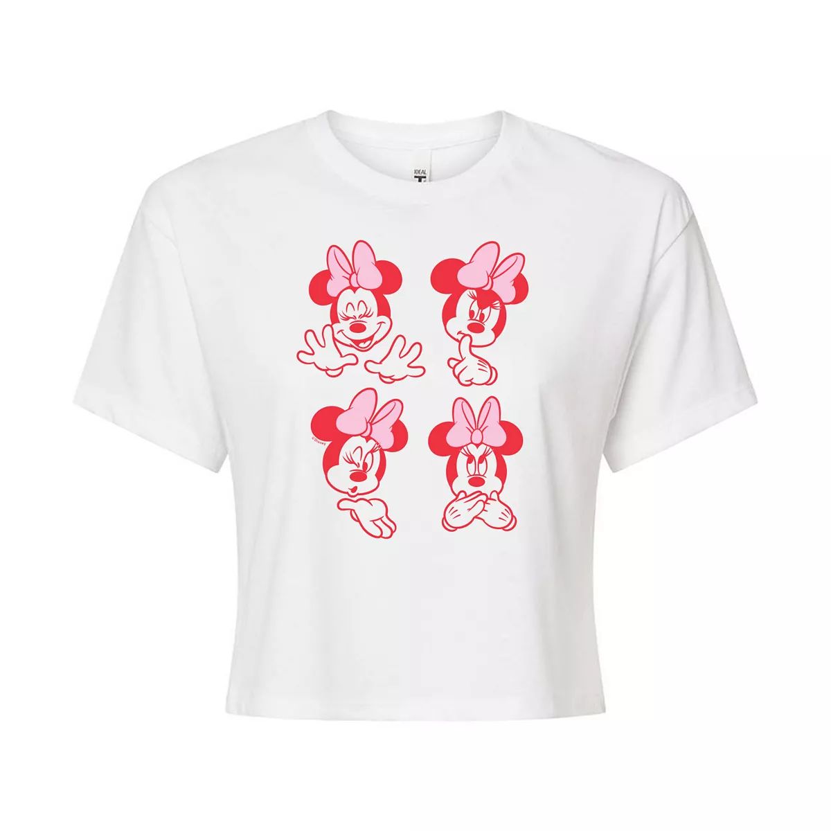Disney's Minnie Mouse Juniors' Emotions Cropped Graphic Tee | Kohl's