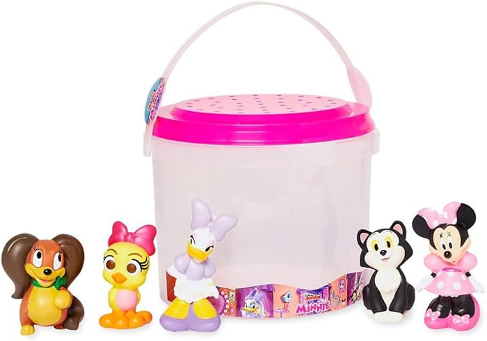 Disney Store Bath Set (Minnie Mouse) - Kids Bath Accessories with Beloved Disney Characters - Col... | Amazon (US)