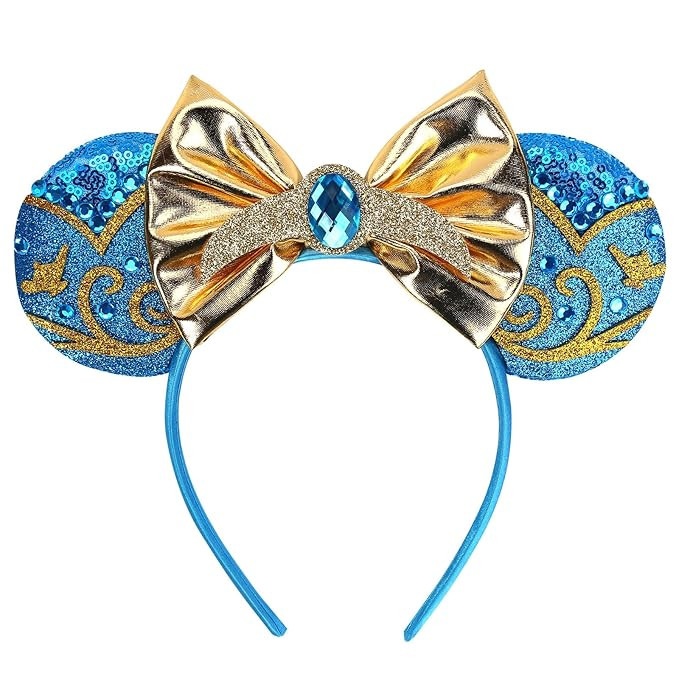 Mouse Ears Headbands For Women Adult Mouse Ear Costume Cosplay Birthday for Park Blue Party with ... | Amazon (US)