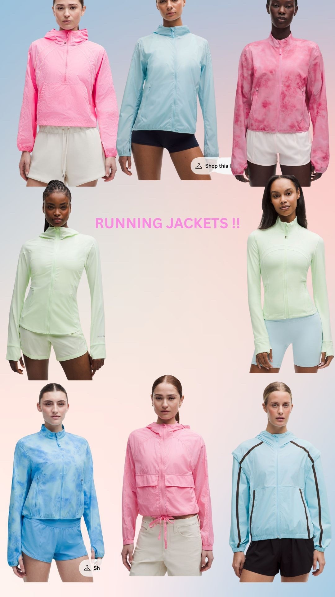 the cutest running jackets!!! 

#LTKActive #LTKfitnessgoals